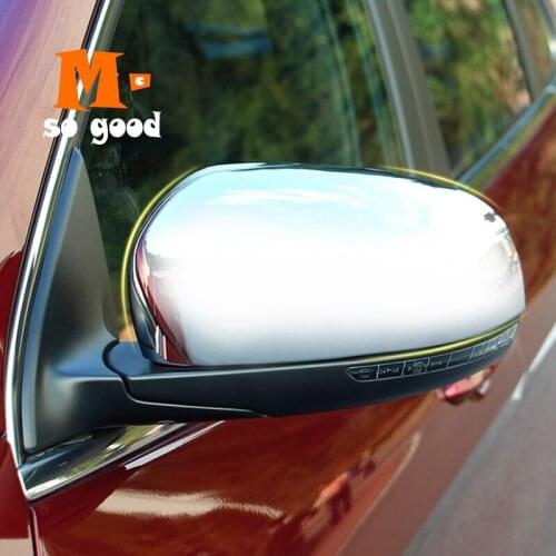 2014 2015 2016 2017 2018 For Jeep Cherokee KL Car ABS Chrome Rearview Mirror Frame Cover Trim Exterior Sticker Accessories 2 Pcs