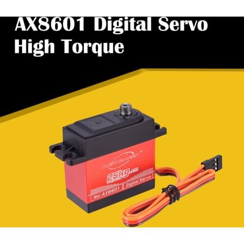 AUSTARHOBBY AX8601 4.8-6.0V 25KG Digital Servo Waterproof High Torque Metal Gear for Traxxas HSP RC Car Boat Robot Airplane