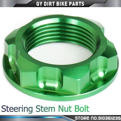 Motorcycle Steering Stem Nut Bolt For Kawasaki KX125 KX250 KX250F KX450F KLX450R KX 125 250 250F 450F KXF 450 KLX 450R 2004-2018