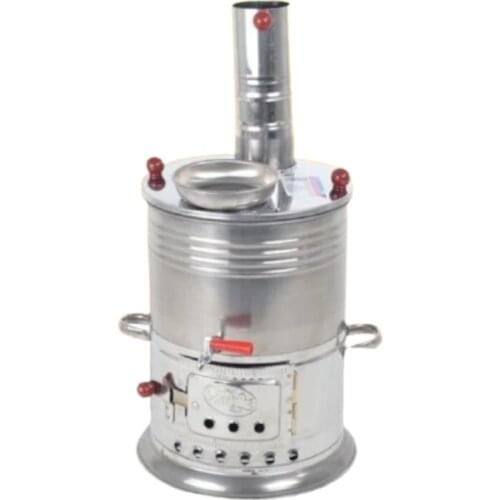 Stainless Steel 5 lt Samovar tea infuser Tea pair camping samovar wood stove Picnic samovar wood to coal Heater stove tea warm