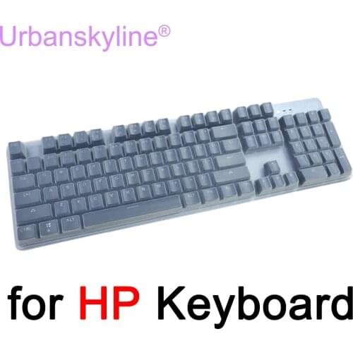 Keyboard Cover for HP GK100 GK300 GK320 GK400 GK520 OMEN 1100 Mechanical Gaming for Cherry 104 Clear Transparent Silicone TPU