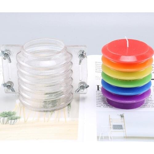 DIY handwork spiral columnar candle molds cylindrical candle moulds diy pc molds for home decoration lz31