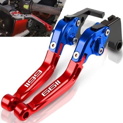 For DUCATI 1199 Tricolor 2012 2013 2014 2015 Motorcycle handbrake Folding Extendable CNC Moto Adjustable Clutch Brake Levers