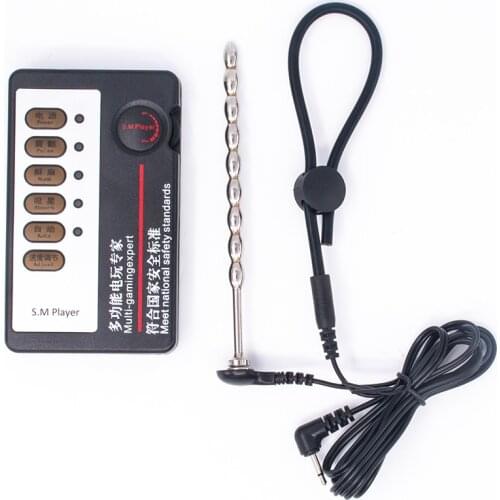 Electric Shock Penis Plug For Protection Electroestimulador Cock Rings Electro Sex Taser Electrico Therapy Sex Toy