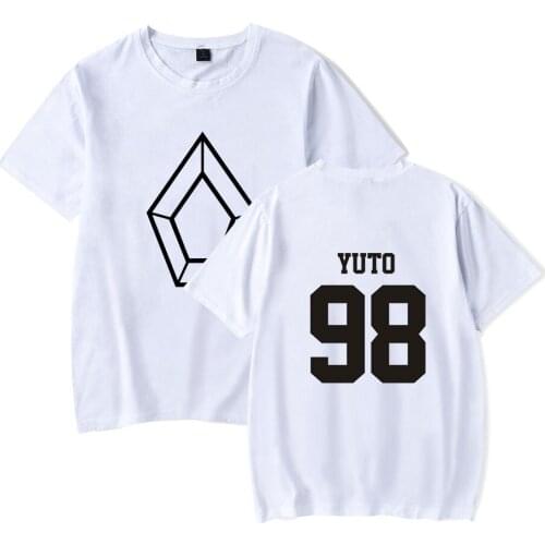 Summer Hot Pentagon t shirt Men/women Fashion Cotton Harajuku High Quality Pentagon YUTU 98 Short Sleeve Mens t shirt White