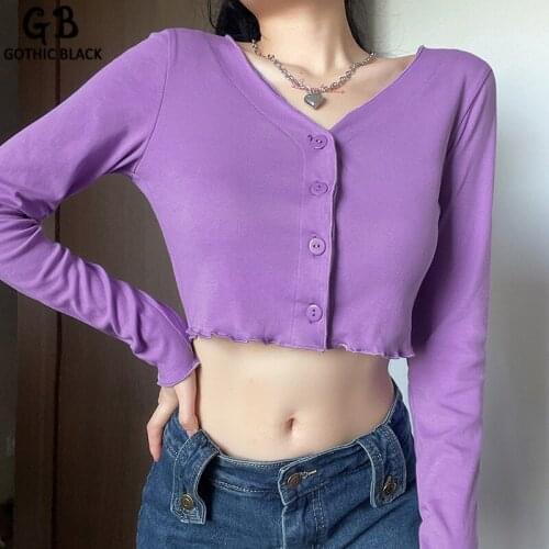 Женские трикотажные футболки Gothic Black China At AliExpress