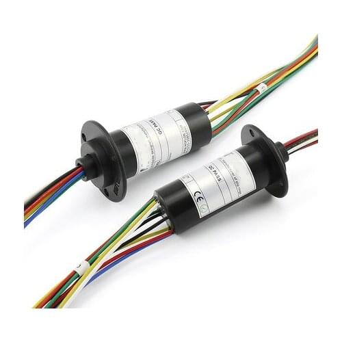 Cap Type Conductive Slip Ring 6A 10A Collector Slip Ring 8 10 12 Wire Electric Rotary Connector Carbon Brush