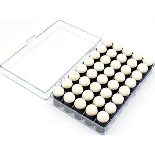 LBER 40Pcs Finger Sponge Dauber Painting Ink Pad Stamping Brush Craft Case Art Tools With Box Office School Darwing Diy Craft
