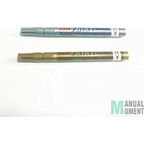 Gundam Marker Pen Models Painting Pen Metallic Gold Metallic Silver Model Hobby Coloring Tools Accessory