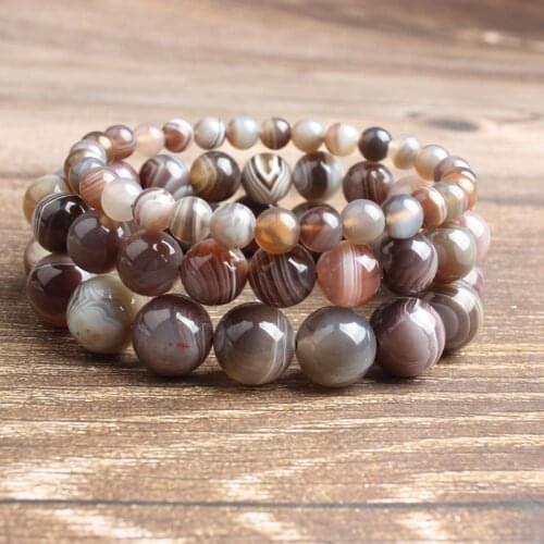 LingXiang 4/6/8/10mm fashion natural Jewelry Persian gulf onyx stone beads Bracelet DIY Charms Men Strand Beads Yoga Women Brace