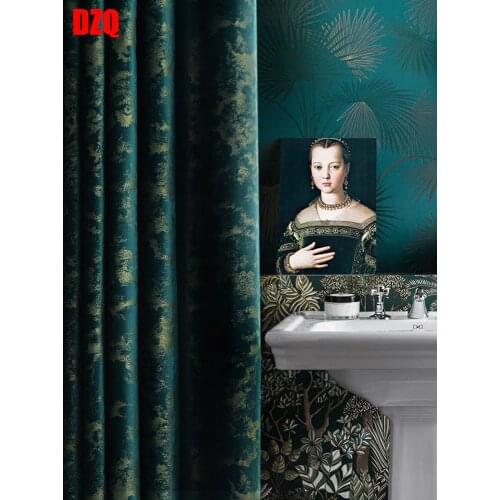 New High-end Atmosphere Nordic Simple Light Luxury European-style Blackout Velvet Curtains for Living Room Bedroom High Shading