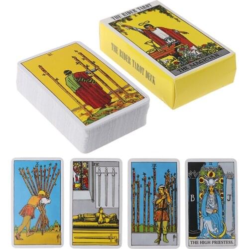 Full English Radiant Rider Wait Tarot Cards Factory Made High Quality Smith Tarot Deck Board Game Cards