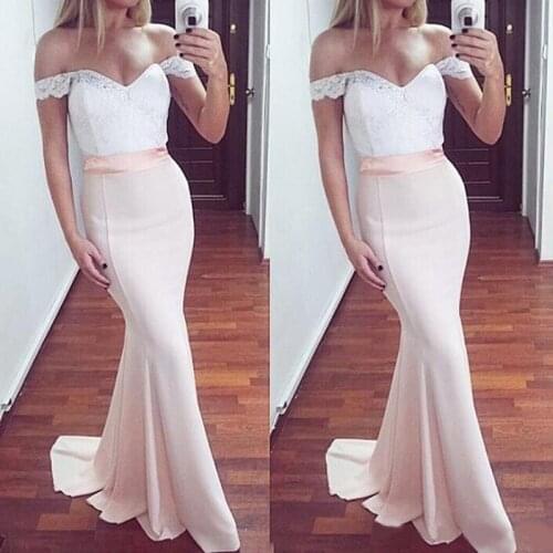 Glamorous Sweetheart Mermaid Bridesmaid Dresses 2020 Simple Lace Frican Bridal Prom Dress Party Prom Maid Of Honor