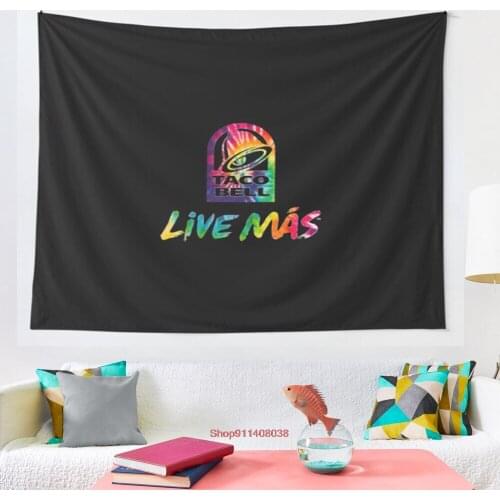 Live Mas Tie Dye tapestry Mandala Tapestry Wall Hanging Bohemian Gypsy Psychedelic Tapiz Witchcraft Tapestry