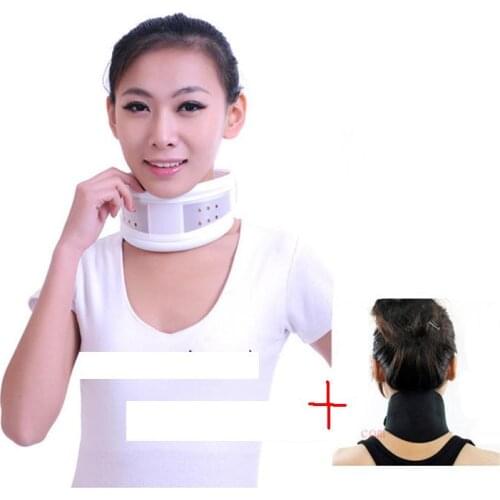 Neck Brace Cervical Collar Soft Neck Support Cervical Brace fixing band Collar Traction Pain Relief + self heating neck belt