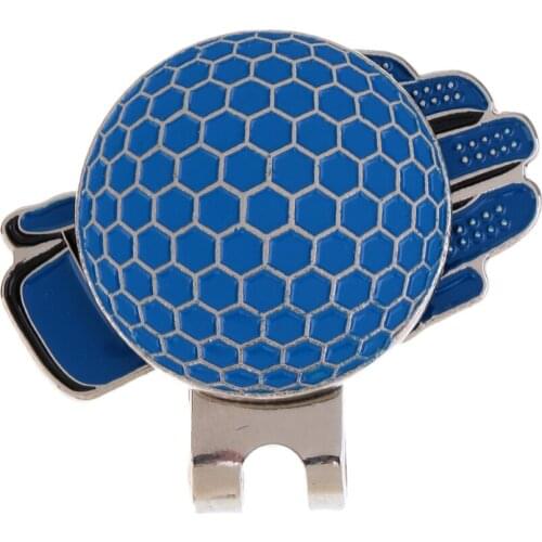 Funny Glove Design Golf Hat Clip with Magnetic Ball Marker Golfer Gift