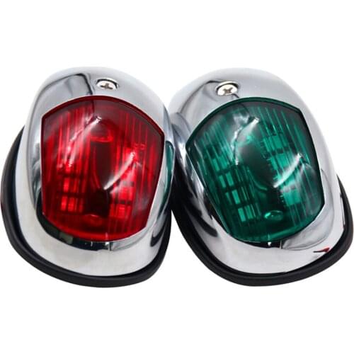 LED Boat Navigation Lights Red and Green, Marine Bow Light Lamp for Pontoon, Sailing, Yacht