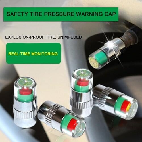 Universal Car Tire Pressure Gauge Indicator Alert Monitoring Valve Cap Sensor Tire Pressure Indicator External Valve Detection