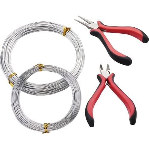 1.5mm 2mm Aluminum Wire Jewelry Pliers Set for Jewelry Making DIY Necklace DIY Bracelet