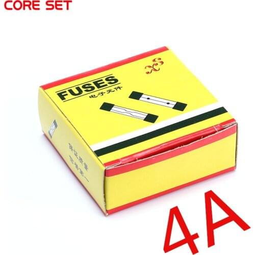 100pcs/Box 4A 5x20MM Fast Blow Glass Fuse 5*20mm 250V High quality Fuse
