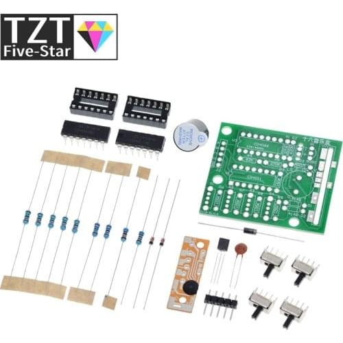 16 Music Sound Box BOX-16 Board 16-Tone Electronic Module DIY Kit Parts Components Soldering Practice Learning Kits for Arduino