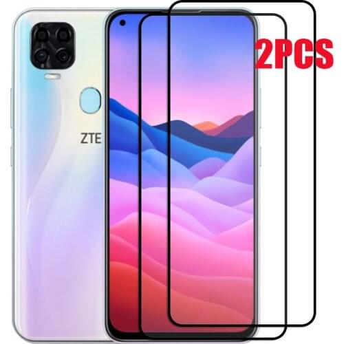 2PCS For ZTE Blade V2020 5G Screen Protector Case Full Glue Tempered Glass Protective Cover On Axon 11 SE 5G 4G Axon11 11SE