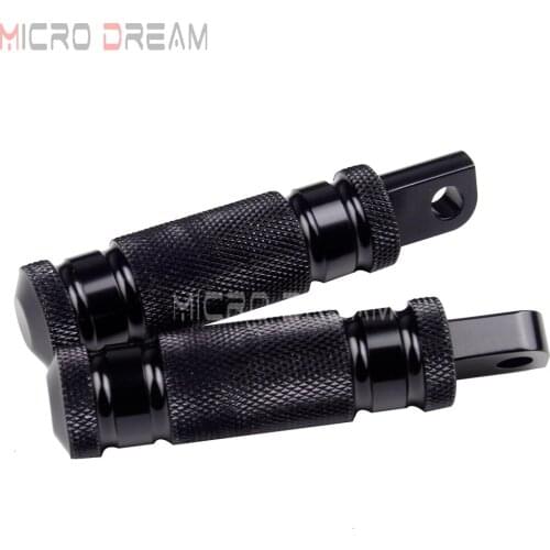 2pcs Motorbike Footrest Foot Peg Aluminum Rough Crafts Footpeg for Harley Chopper Sportster xl883 xl1200 Bobber Cafe Racer
