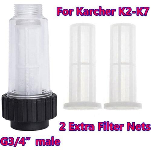 Filter G 3/4" Fitting Medium Compatible ,With two filter cores,for Karcher K2 K3 K4 K5 K6 K7 Series Pressure Washers