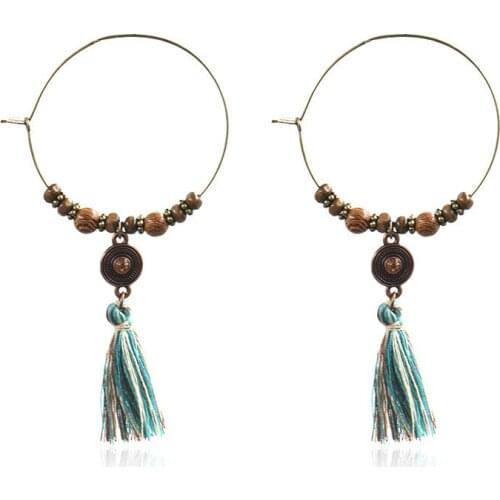 Bohemian Ethnic Style Handmade Liusu Earrings