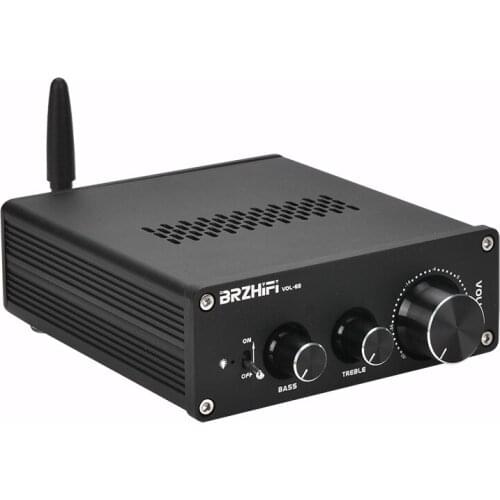 BRZHIFI Bluetooth 5.0 Wireless Audio 6J5 Valve tube amplifier preamp Preamplifier Stereo Audio Headphone Treble Bass Tone Board