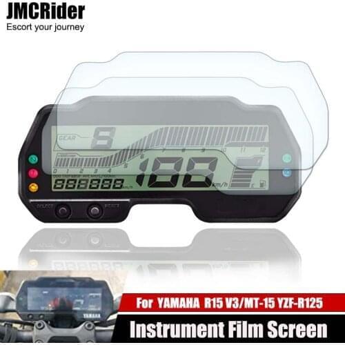 For Yamaha R15 v3 2017-2020 MT-15 MT15 YZF-R125 MT-125 Motorcycle Cluster Scratch Protection Film Screen Protector