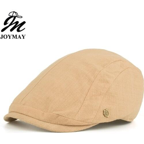 JOYMAY 2018 New Arrival Spring Berets Caps Unisex Casual W metal badge Peaked Cap Newsboy Hat Visors Casquette Cap Y051