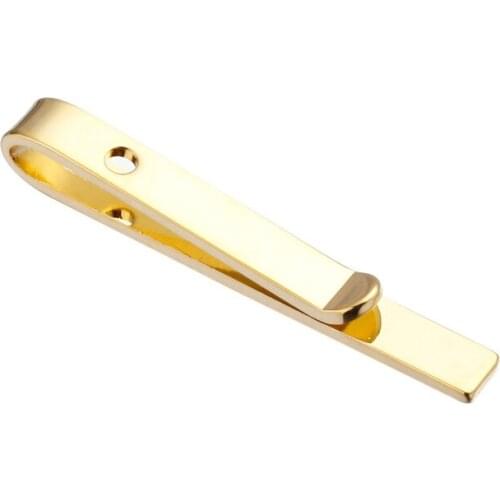 Classic Gold enameled metal needle buckle tie clip tie clip + wedding gift free gift delivery