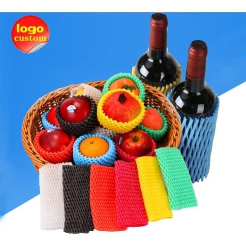 Fruit Netting Cotton Foam Net Sleeve Set Protection for Vegetable Shockproof Transport Packing Bag Kiwi Apple Mango Peach Pocket