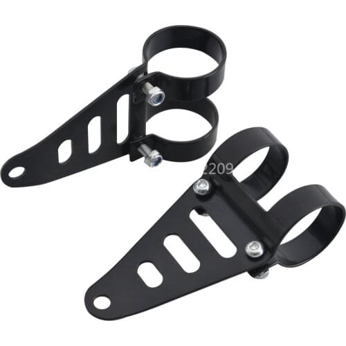 2Pcs Headlight Bracket 41-43mm Fork Tube Headlight Mount Bracket Fits For Harley Yamaha Triumph Bobber Cafe Racer new Universal
