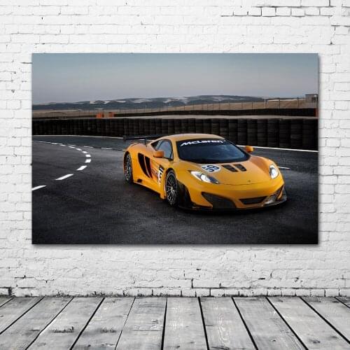 McLarens MP4 12C Sport Car Supercar Vehicle Picture Canvas Posters and Prints Wall Art Paintings for Living Room Decor