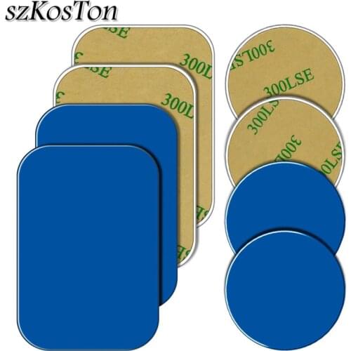 100pcs/lot Metal Plate disk iron sheet For Magnetic Car Phone Holder Replace Metal Plate Sticker For Magnet Mobile Phone Stand