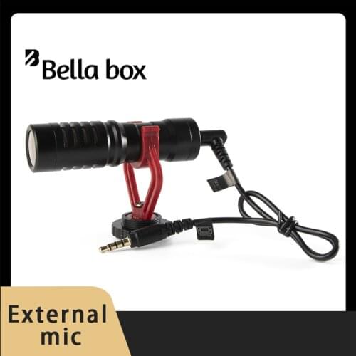 Phone Microphone Mini Portable 3.5mm Condenser Phone Video Camera Interview Microphone With Muff For iPhone Samsung Mic