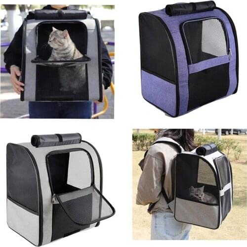 Mochila Para Mascotas Mochila De Viaje Para Gatos Y Perros Jaula Para Mascotas Mochila Transpirable Para Gatos De Gran Capacidad
