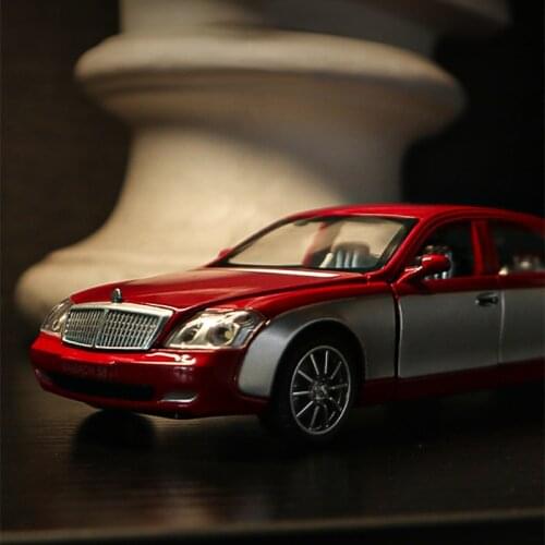 1:32 Maybachs S600 Alloy Classic Car Diecast Model Toy Vehicle Sound And Light Mini Metal Car Simulation Collection Toys Boys