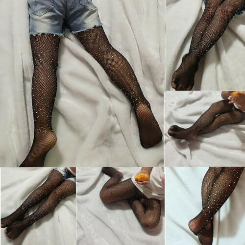 Fashion Kids Girls Mesh Fishnet Stockings Kids Girls Pantyhose Flash Tights Pretty Lightning Girls Stockings