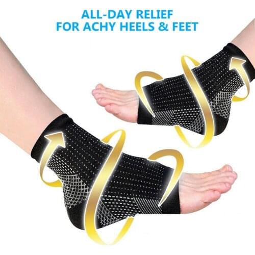 Pain Relief Ankle Socks Women Ankle Heels Support Men Compression Foot Protect Sleeve Heel Arch Support
