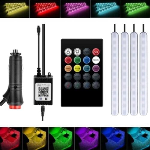 Car RGB LED Interior Lamp Floor Light Strip For Mazda 2 4 3 5 6 CX5 CX3 CX7 CX9 Atenza Axela MX5 RX8 RX7 323 626 Ambient Lights