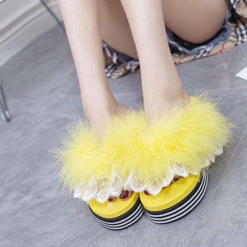 Boho Platform Bohemia shouse woman Beach Shoes Wedge Thongs Slippers Flip Flops womens shoes Wedges Platform Outdoor Slippers