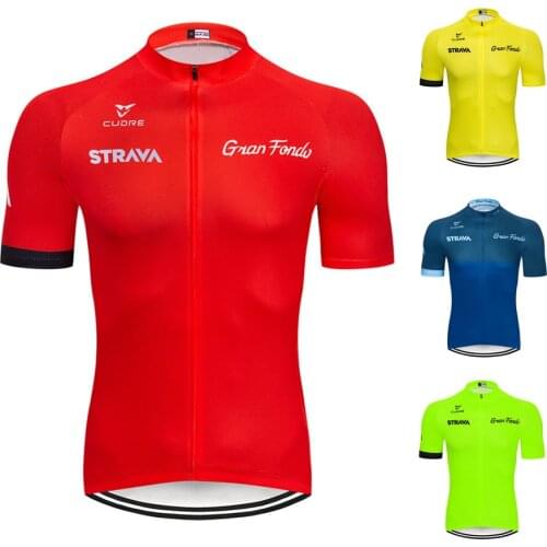 STRAVA 2020 Breathable Pro Cycling Jersey Summer Mtb Clothes Short Bicycle Clothing Ropa Maillot Ciclismo Bike Wear Kit