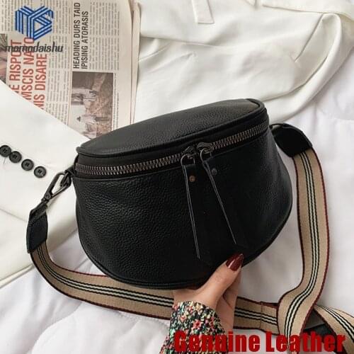 Saddle Bag Solid Color Genuine Leather Crossbody Bags For Women 2021 Luxury Quality Shoulder Simple Female Handbags And Purses