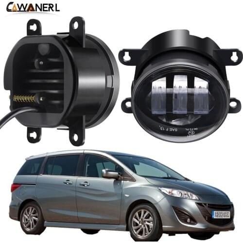 LED Fog Light Assembly For Mazda MPV II (LW) 1999-2006 Car H11 Front Bumper Fog Lamp DRL White Amber 30W 6000LM 12V