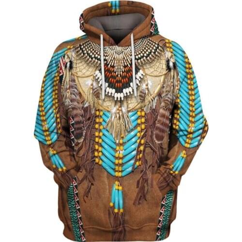 Hot sale Native Indian 3D Hoodies/sweatshirts Men Women New Fashion Hooded winter Autumn Long Sleeve streetwear Pullover-13