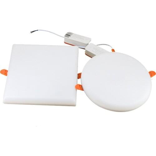 Ultra Thin Round/Square LED Panel Light 10W 18W 24W 36W Aluminum Ceiling Recessed Downlight AC 85-265V open hole adjustable