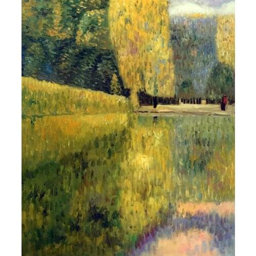 High quality Oil painting Canvas Reproductions Schonbrunn Park. by Gustav Klimt Painting hand painted